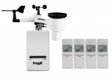 DP1500 Wi-Fi Weather Server USB Dongle incl. 4 x DP50/WH31A & WH3000SE All-in-One outdoor sensor